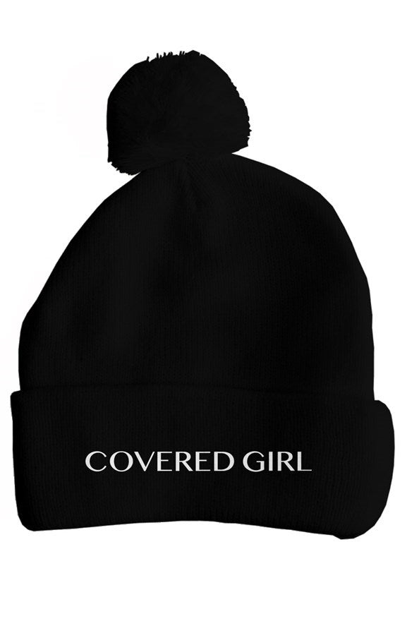 Covered Girl Pom Pom Beanie