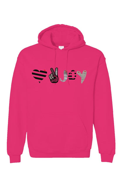 Love, Peace, Joy Hoodie-Ladies Edition
