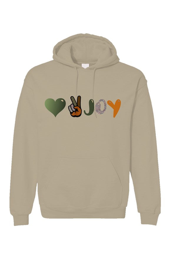 Love, Peace, Joy Hoodie-Fellas Edition