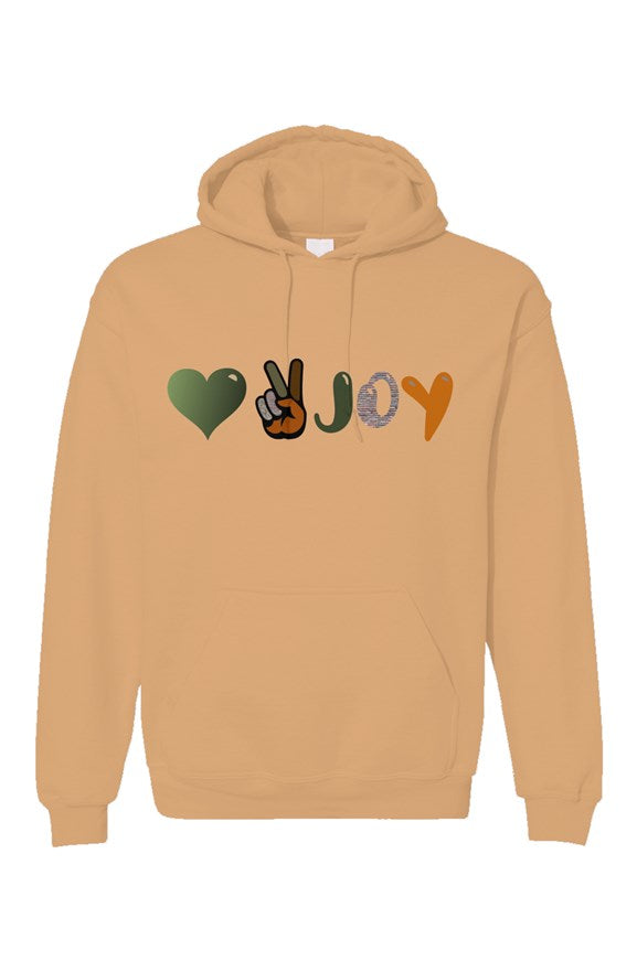 Love, Peace, Joy Hoodie-Fellas Edition