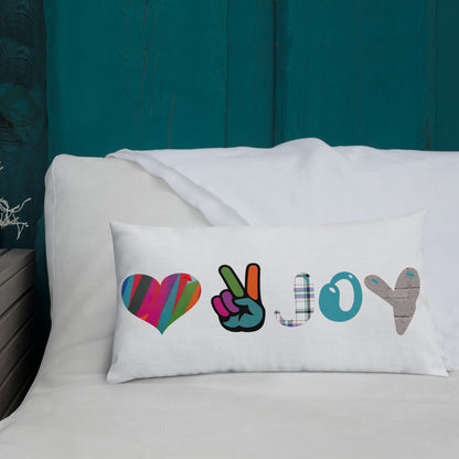 Love, Peace & Joy Pillow