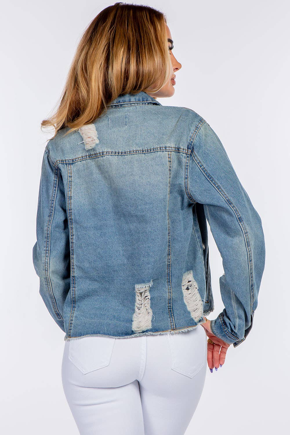 Super Distressed|Denim Jacket