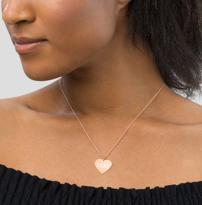 LLKJ Engraved Heart Necklace